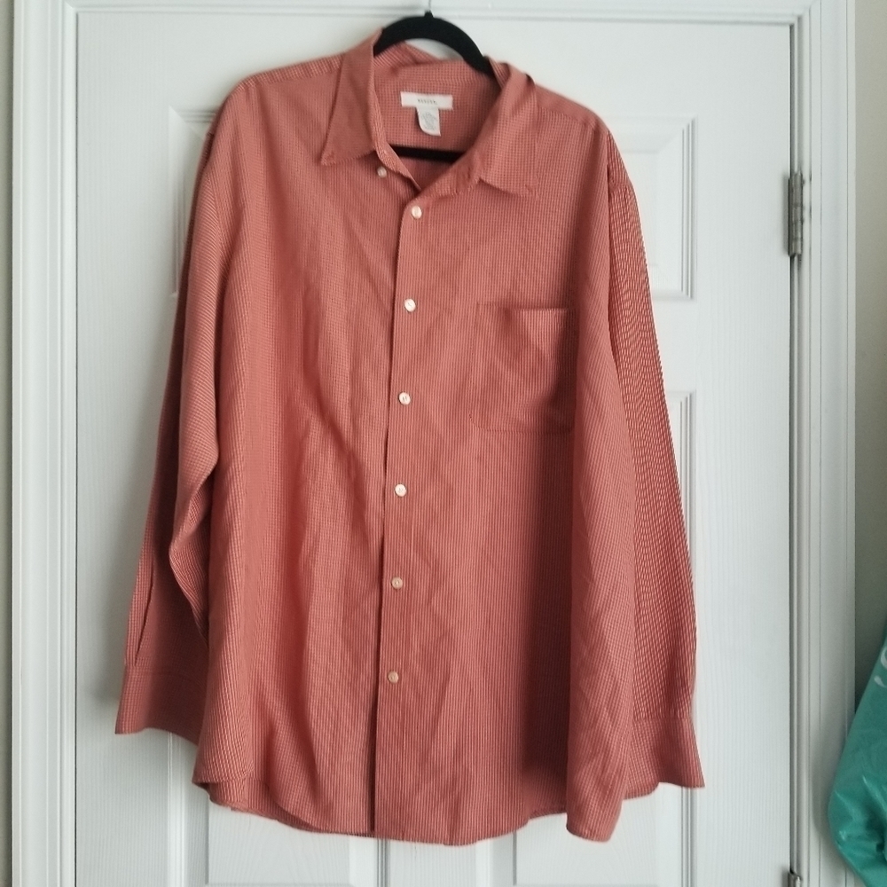 Merona Men's Checkered Button Down Long Sleeve Shirt